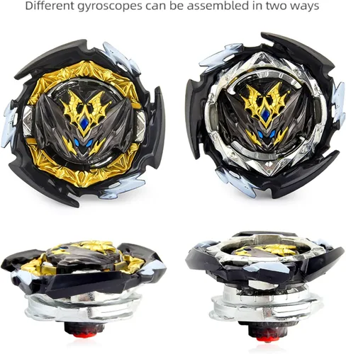 Miniatura 4 de Gyro Battling Tops Burst SuperKing, juego de batalla de lanzador de giroscopios y agarre de batalla, sistema de capas DB, juego de juguetes