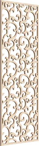 Miniatura 149 de Wheatland Paneles de pared decorativos de madera con calado, 9 3/8 pulgadas de ancho x 24 3/8 pulgadas de alto x 1/4 de alto, nogal