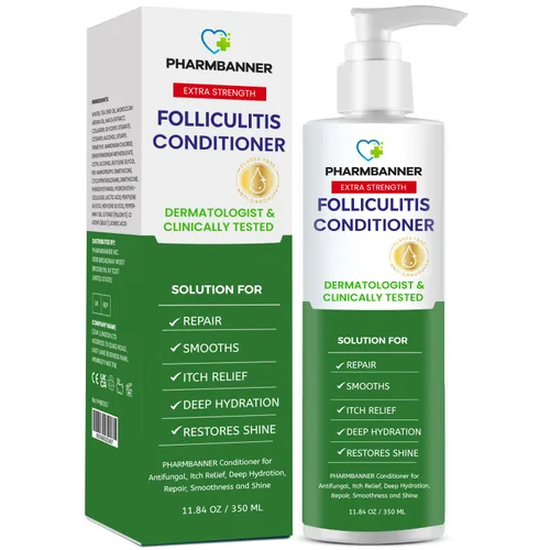 Miniatura 10 de PHARMBANNER Juego de Champú y Acondicionador Antifúngico – Aceite de Árbol de Té y Argán para Foliculitis, Dermatitis Seborreica, Psoriasis