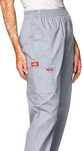 Miniatura 3 de Dickies EDS Signature 86106 - Pantalones cargo de uniforme médico para mujer, con cintura elástica y popelina cepillada suave