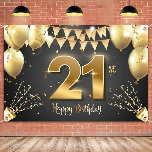 Miniatura 37 de HAMIGAR Fondo de pancarta de feliz cumpleaños número 10 de 6 x 4 pies, decoraciones de cumpleaños de 10 años, suministros de fiesta para niñas