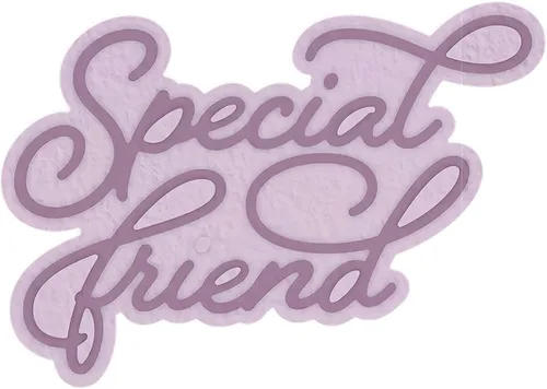 Briartw Troqueles de corte especiales para amigos, palabras, frases, sombra, sentimiento, para hacer tarjetas, letras del alfabeto, álbumes de Amigo