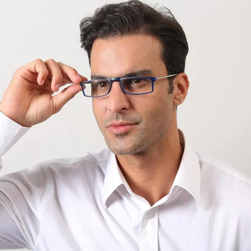 Miniatura 7 de Anteojos de lectura plegables compactos, portátiles, con bloqueo de luz azul, para hombres y mujeres, 2 unidades en estuche 1.0