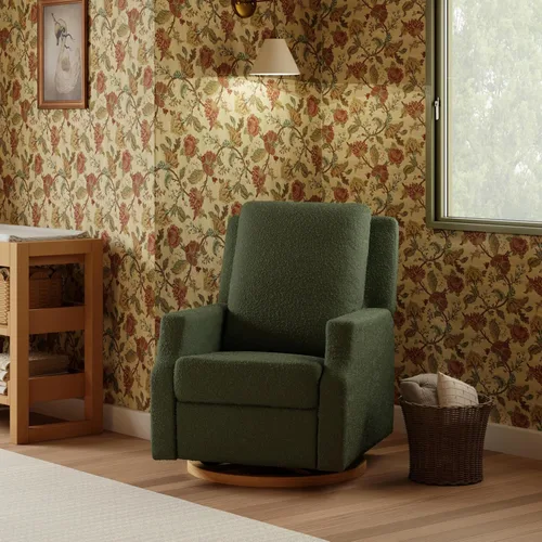 Miniatura 16 de Namesake Crewe Glider - Silla reclinable para guardería – GREENGUARD Gold & Certi-PUR certificado US – Mecedora deslizante para guardería y sala