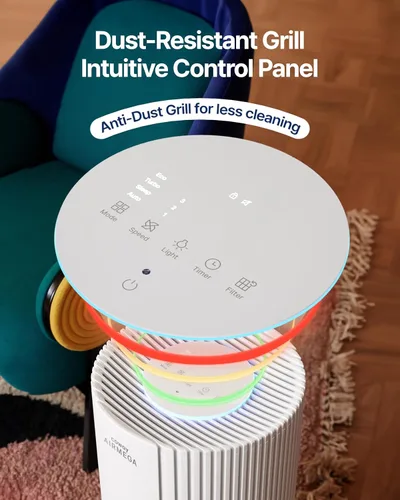 Miniatura 9 de Purificadores de aire COWAY para habitación grande, para toda la casa hasta 2,640 pies², filtro True HEPA para humo, alergias, caspa de mascotas