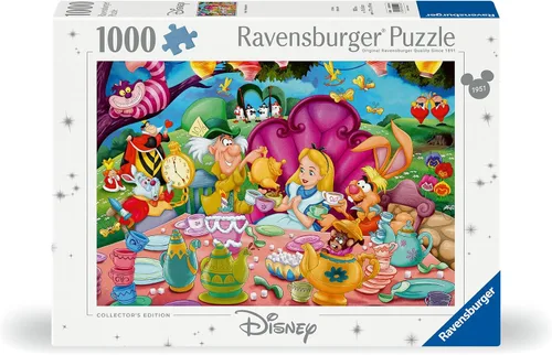 Miniatura 2 de Ravensburger Disney 12000109 - Rompecabezas de 1000 piezas para adultos, edición coleccionista, Alicia en el país de las maravillas, 12000109