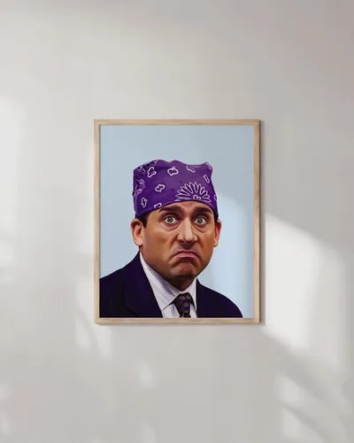 Miniatura 5 de HAUS AND HUES Póster de Michael Scott – Arte de pared del programa de televisión The Office, impresión de memes de Mike de prisión, decoración