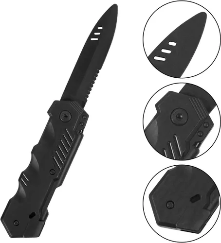 Miniatura 3 de 8 cuchillos retráctiles falsos – Truco de plástico para Halloween Disappear Blade Switchblade Dagger