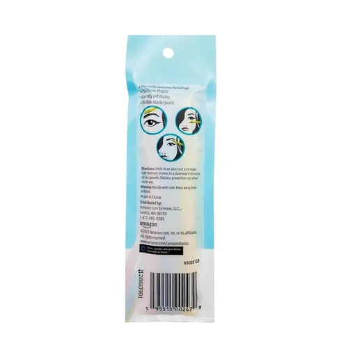 Miniatura 3 de Amazon Basics - Herramienta multiusos de limpieza de cejas y afeitadora facial para mujer, incluye cubierta de cuchilla, multicolor, 3