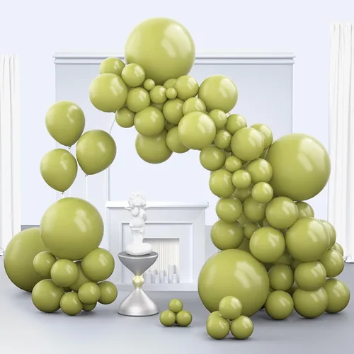 Miniatura 46 de Globos color beige, 150 unidades de diferentes tamaños, paquete de globos de 18 pulgadas, 12 pulgadas, 10 pulgadas, 5 pulgadas, color marfil crema