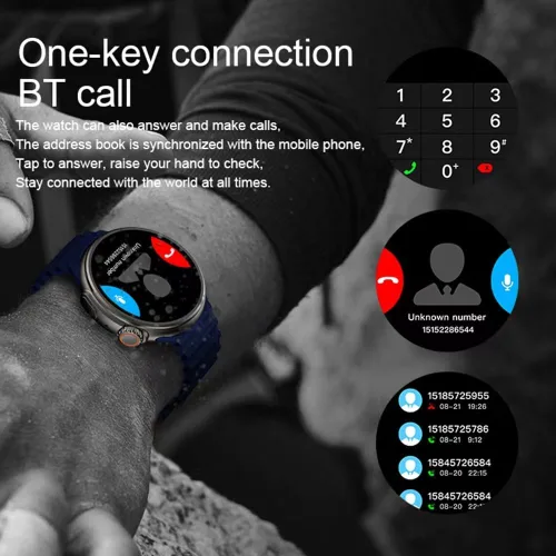 Miniatura 7 de ButxeT Smartwatch Z78 Ultra, reloj inteligente de fitness con pantalla redonda a color de 1.52 pulgadas, reloj inteligente multifuncional