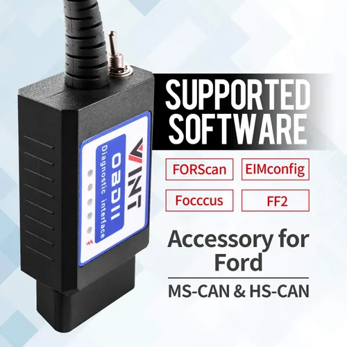 Miniatura 3 de VINT-TT55502 ELM327 USB modificado para FOSCAN ELMconfig FOCCCUS HS-CAN / MS-CAN