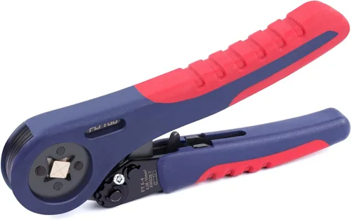 Miniatura 11 de Herramienta de crimpado de virola de alambre para AWG28-10, mini HSC8 6-4A autoajustable con trinquete para terminales de cables y fundas
