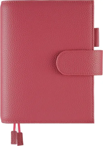 Miniatura 10 de Funda de cuero A6 para planificador Hobonichi, Stalogy, Midori Hibino, Leuchtturm1917 y más - con trabilla para bolígrafos, ranuras para tarjetas
