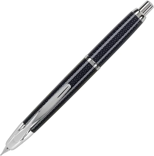 Miniatura 30 de PILOT Vanishing Point Collection - Pluma estilográfica retráctil, color azul carbonesco con detalles de rodio, tinta azul, punta fina (60149)