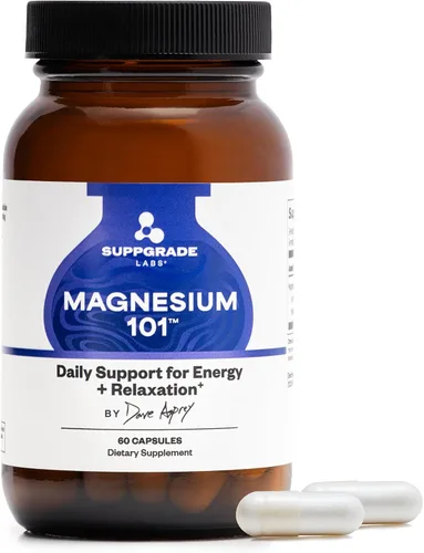 Magnesium 101 de Dave Asprey | Apoyo diario para el sueño, el metabolismo, la relajación y la salud del corazón | Bisglicinato de magnesio quelado