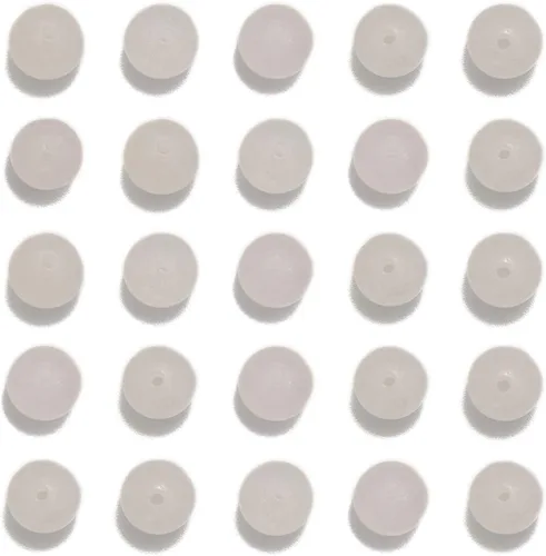 Miniatura 37 de NCB - 200 cuentas sueltas de turquesa africana de 0.15 pulgadas (4 mm) para joyería, cuentas semipreciosas naturales redondas y suaves con espaciador