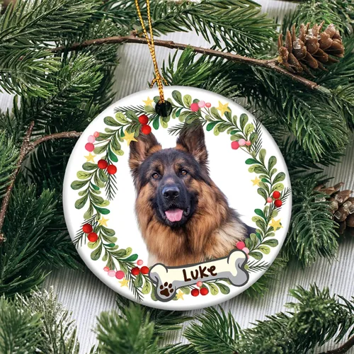 Miniatura 3 de Adorno personalizado para foto de perro, adorno de Navidad personalizado para mascotas 2023, regalos de Navidad personalizados para cachorros