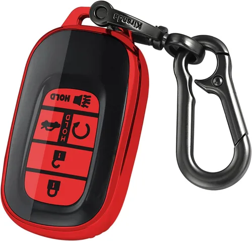 Miniatura 8 de Kirsnda para Honda funda para llavero, estuche con llavero, protección de TPU suave para llave/piel, 5 botones para 2022 2023 Accord Civic HR-V CR-V