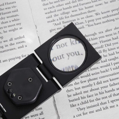 Miniatura 2 de Lupa de 30X para joyeros, lupa plegable portátil de bolsillo con luz LED, lupa de aleación de zinc para reparación de computadora, herramienta