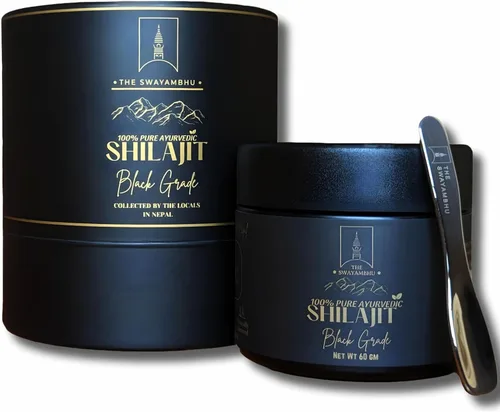 SHILAJIT Resina SHILAJIT 100 % pura del Himalaya Nepalí, suplemento ayurvédico de grado negro, infusión de miel, cosechado a mano, probado en