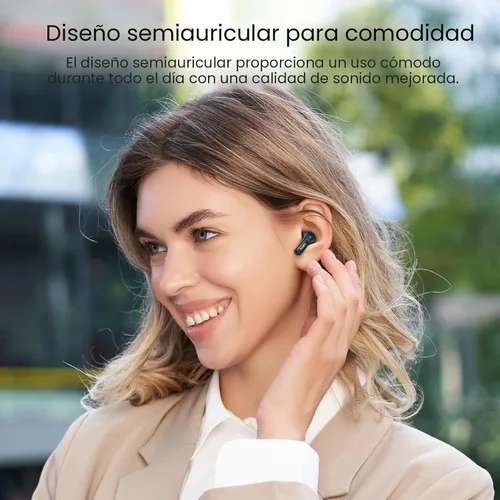 Miniatura 6 de TOZO Auriculares inalámbricos T21 Bluetooth de 5.3 pulgadas, micrófono dual, cancelación de ruido, IPX8, reproducción de 44 horas, sonido estéreo
