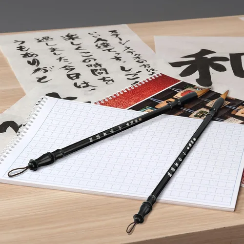 Miniatura 6 de 3 piezas de caligrafía china cepillo de escritura Sumi cepillo de dibujo tradicional chino bolígrafos de madera acuarela pincel para principiantes