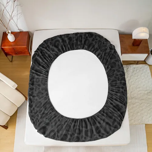 Miniatura 5 de Juego de ropa de cama con estampado de leopardo, tamaño individual, juego de cama de guepardo africano para decoración de dormitorio
