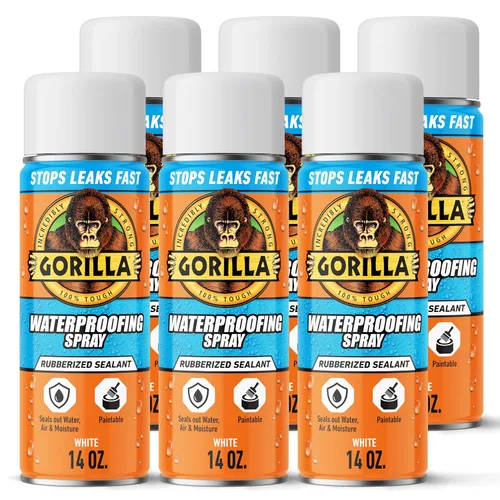 Miniatura 16 de Gorilla Aerosol blanco impermeable para parchar y sellar Transparente