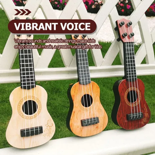 Miniatura 4 de STOBOK Juguete musical de guitarra para niños, mini ukelele clásico, instrumento educativo musical para niños, principiantes, escuela