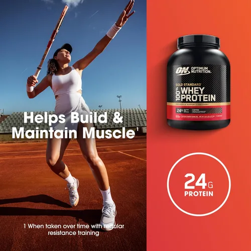 Miniatura 4 de Optimum Nutrition Estándar dorado 100% Proteína de Suero de Leche en Polvo, Pie de lima, 1.8 Libra