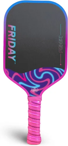 Miniatura 12 de Pala de pádel Friday Fever, fibra de carbono T700 en capa triple sin tratar, construcción de 3ª generación, espuma de doble filo, certificada USAP