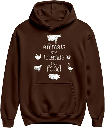 Miniatura 8 de The Goozler Vegan Hoodie Animals Friends Not Food Funny Plant Based Gift Vegetarian Cruelty Free Men Women