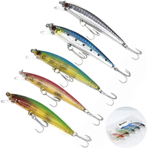 Señuelos de pesca Probado Color explosivo Especial Minnow Swimbait Vibrating Jigging Señuelos de pesca de agua dulce y salada con anzuelo Aparejos