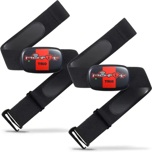 Miniatura 6 de Trio - Correa de pecho para monitor de frecuencia cardíaca/HRM para Apple, Android, Peloton, Garmin, Polar, Wahoo, Strava, Zwift, ANT+