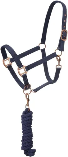 Miniatura 5 de Tough 1 Tough-1 Cabestro (halter) acolchado de neopreno con hebillas estilo antiguas, incluye correa de guía