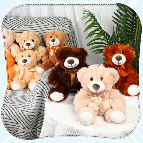 Miniatura 4 de Liliful 24 peluches de oso de 14 pulgadas, a granel, regalo de felpa suave para niños y niñas, regalo de cumpleaños, baby shower, boda, festival