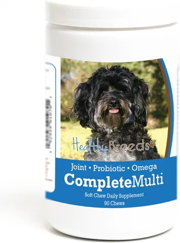 Miniatura 355 de Healthy Breeds Pug todo en uno multivitamínico suave masticable 60