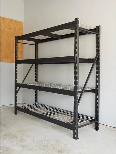 Miniatura 2 de Estantería de acero industrial de 4 niveles Ironton, capacidad de carga de 8,000 libras, estante de almacenamiento para garaje, 77" de ancho x 24