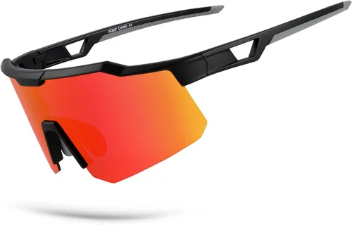 Miniatura 10 de OULAIQI Gafas de sol de ciclismo para hombres y mujeres, lentes de sol de béisbol juveniles, diseño ligero, protección UV400, gafas deportivas