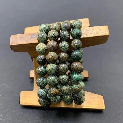 Miniatura 504 de Gem Avenue Handmade Round Bead Stretch Bracelet Unisex Natural Stone Beaded Jewelry for Men & Women, Elastic Wristband for Daily Wear