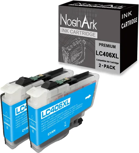 Miniatura 2 de NoahArk LC406 LC406XL LC406 XL LC406 XL Cartucho de tinta de repuesto de alto rendimiento para impresora Brother MFC-J4335DW MFC-J4345DW MFC-J4535DW