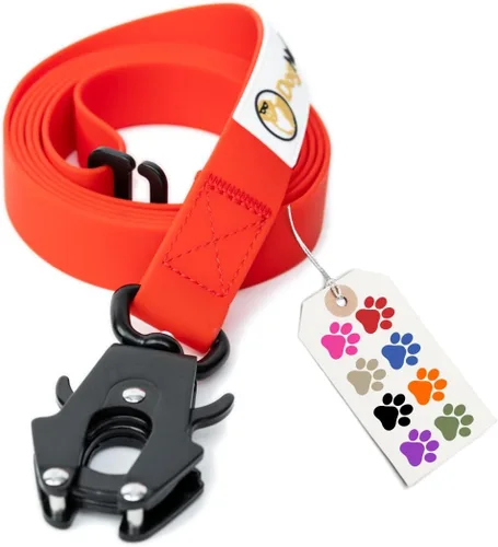Correa táctica de silicona resistente para perros de 6 pies con mosquetón de liberación rápida, correa de tráfico perfecta para perros grandes que
