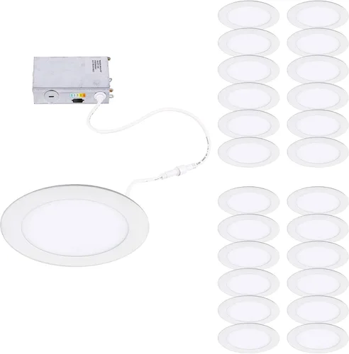 Miniatura 11 de WAC Lighting Lotos - Luz LED empotrable redonda de 4 pulgadas, 5 CCT, seleccionable, 8 W, 725 lúmenes, hermética, hermética, 120 V-277 V, universal