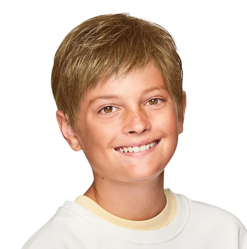Miniatura 4 de Hairdo Kidz Super Mane - Peluca para niños con corte de peluquería de Hairuwear, tamaño de gorra ultra pequeña, R1416T Buttered Toast