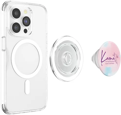 Miniatura 4 de Karma - Positividad, espiritualidad, vibración positiva, PopSockets florales MagSafe PopGrip para iPhone