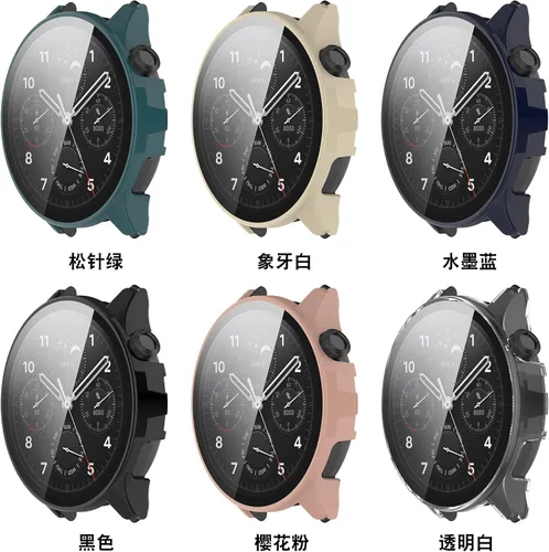 Miniatura 2 de [Paquete de 6] Senter Funda para xiaomi Watch S1 Pro Funda protectora de vidrio templado, PC duro de 360 °, antiarañazos, antipolvo, HD, funda 6