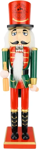 Miniatura 5 de Tree Buddees Beercracker Abridor de Botellas Cascanueces de 15" de Alto Funcional Apertura de Botellas y Decoración Festiva Navideña Bottlecracker