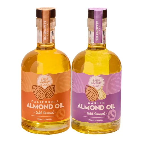 Miniatura 16 de Fresh Vintage Farms Nut Bundle - Aceites de cocina 100% sin diluir prensados en frío de almendras y nueces, aceites de cocina saludables