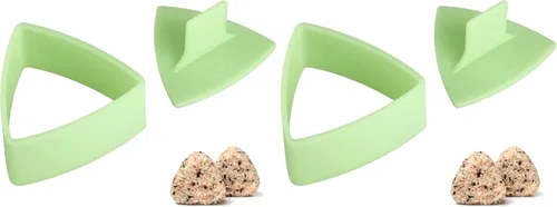 Miniatura 10 de UPKOCH Molde de sushi triangular, fabricante de bolas de arroz, prensa antiadherente para onigiri, fabricante de moldes de sushi, verde claro